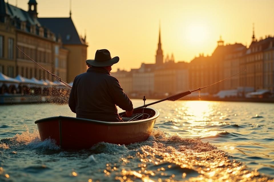 Renässansinspirerat fiske på Stockholms vatten